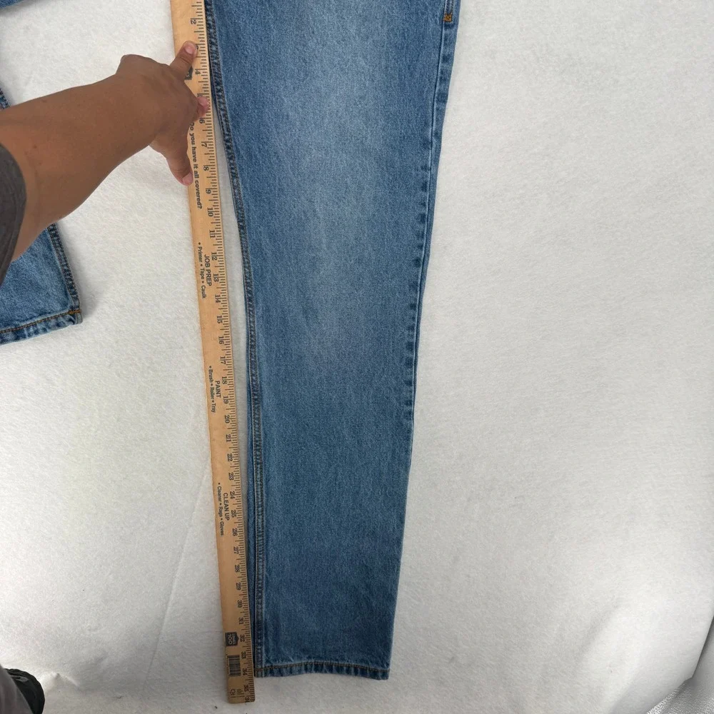 Ringers Western Barrington Slim Fit Mid Rise Blue Jeans Mens Size‎ 32 Button Fly